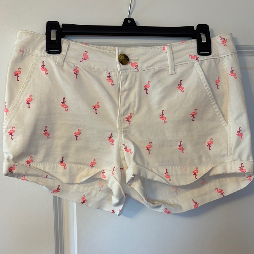 Flamingo Print Women's Shorts